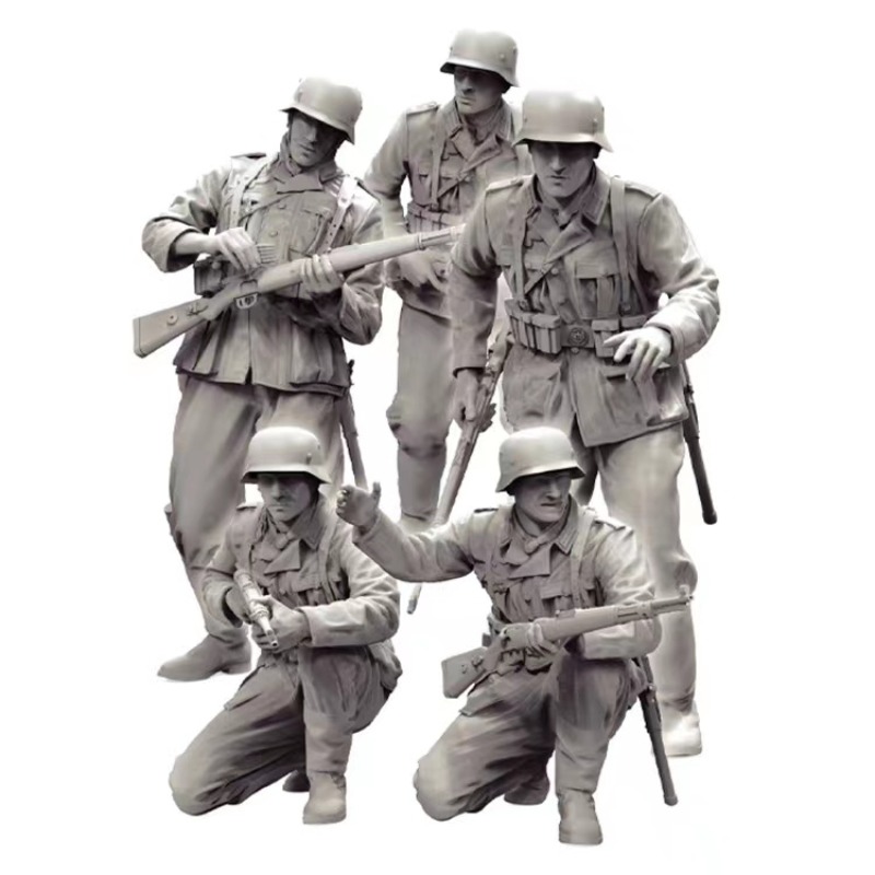 Model Kit Wargreymon - 1/35 เรซินขนาดชุดทหารงานอดิเรก Miniature Infantry (5 ตัวเลข)