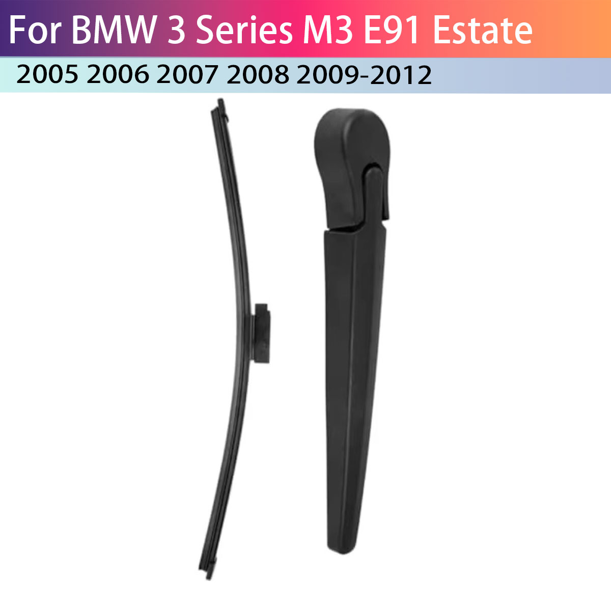 Model Kit Bmw - ชุดใบปัดน้ำฝนกระจกหลัง 61627198558 สำหรับรุ่นปี 2004-2012 สำหรับบีเอ็มดับเบิลยู ซีรีส์