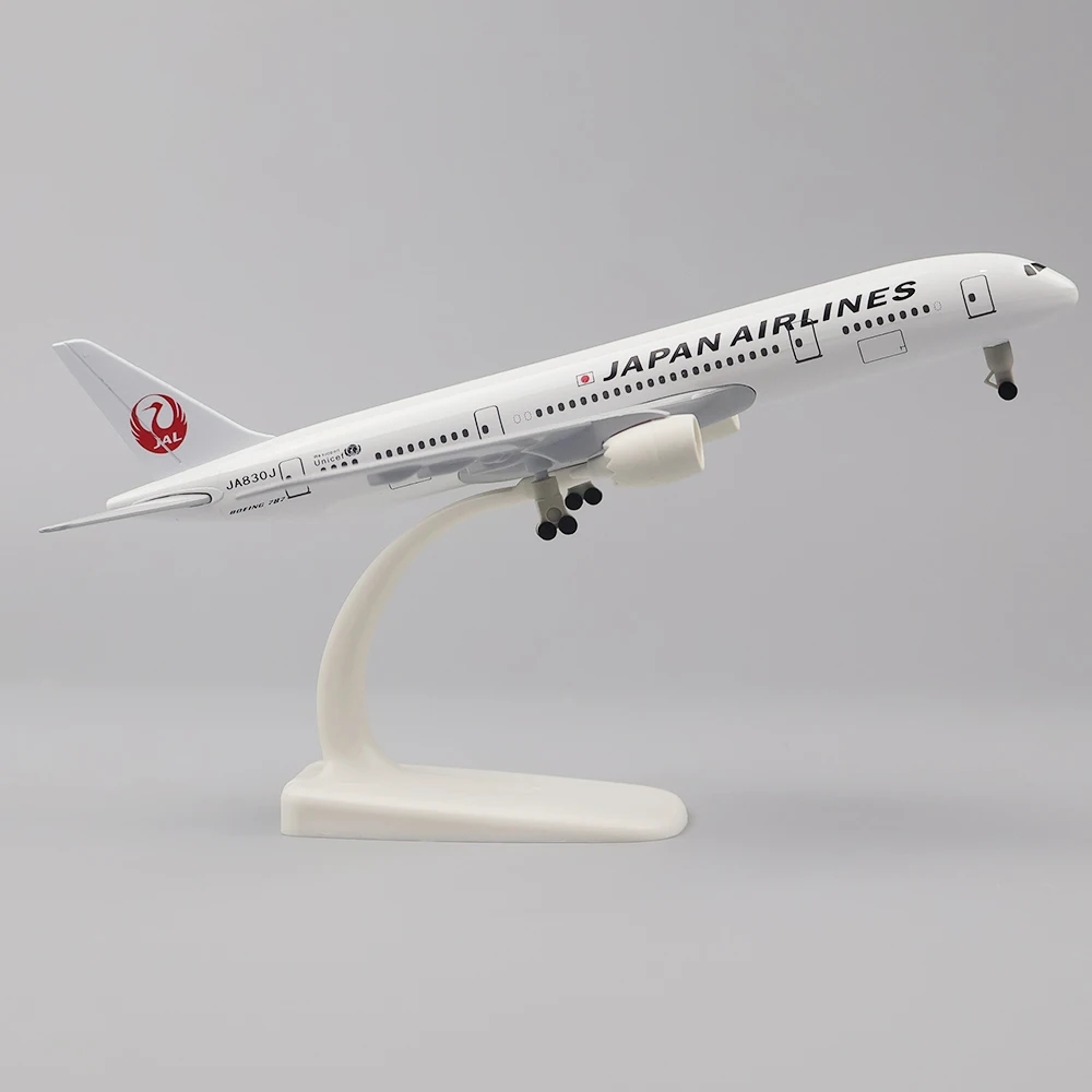 Model Kit Simulator - 20ซม.เครื่องบินรุ่นของเล่นโลหะผสมโลหะAir Japan Airlines B787แอร์เวย์Diecastเครื่องบินอาคารชุดล้อสําหรับคอลเลกชันเครื่องบิน