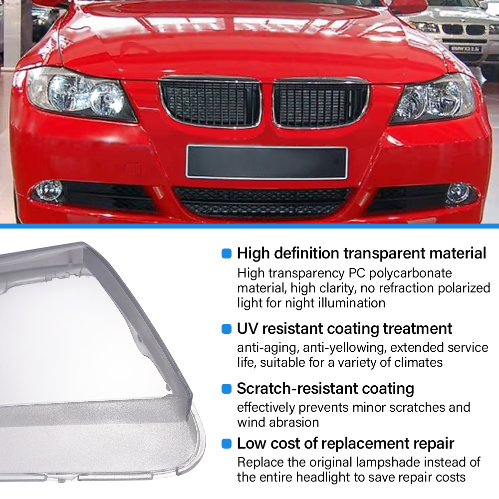 ฝาครอบไฟหน้ารถยนต์ด้านหน้าสำหร - Model Kit Bmw บทวิจารณ์และราคา