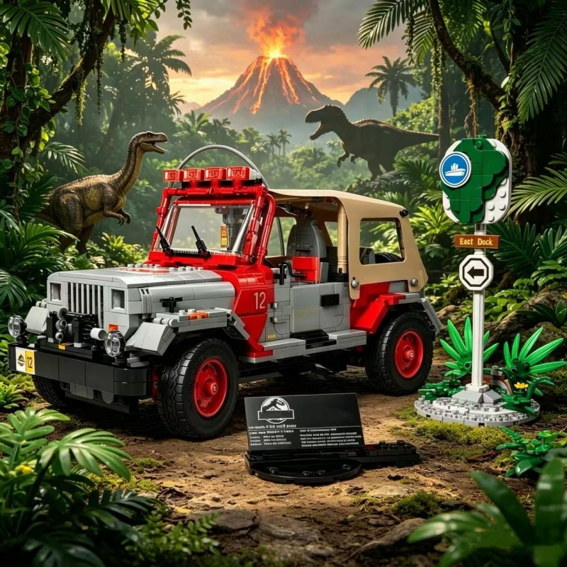 ตัวต่อรถออฟโรดเทคนิคอล Wrangle - Model Kit Jurassic Park บทวิจารณ์และราคา