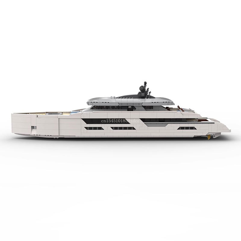 MOC Midi-Scale Luxury Yacht Wh - Model Kit Yacht บทวิจารณ์และราคา