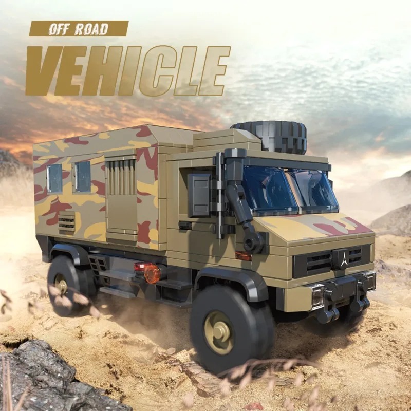 เมืองรถบล็อกอาคารชุด Off-Road  - Model Kit Jurassic Park บทวิจารณ์และราคา