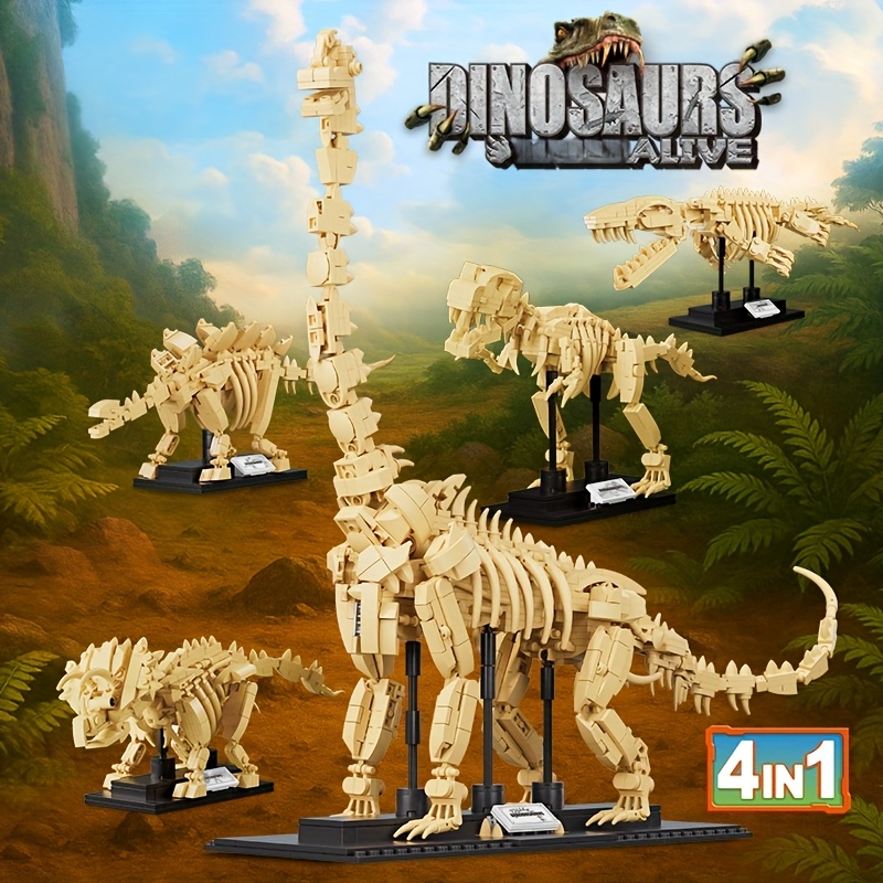 ตัวต่อไดโนเสาร์จูรา紀 4in1 จำนว - Model Kit Jurassic Park บทวิจารณ์และราคา