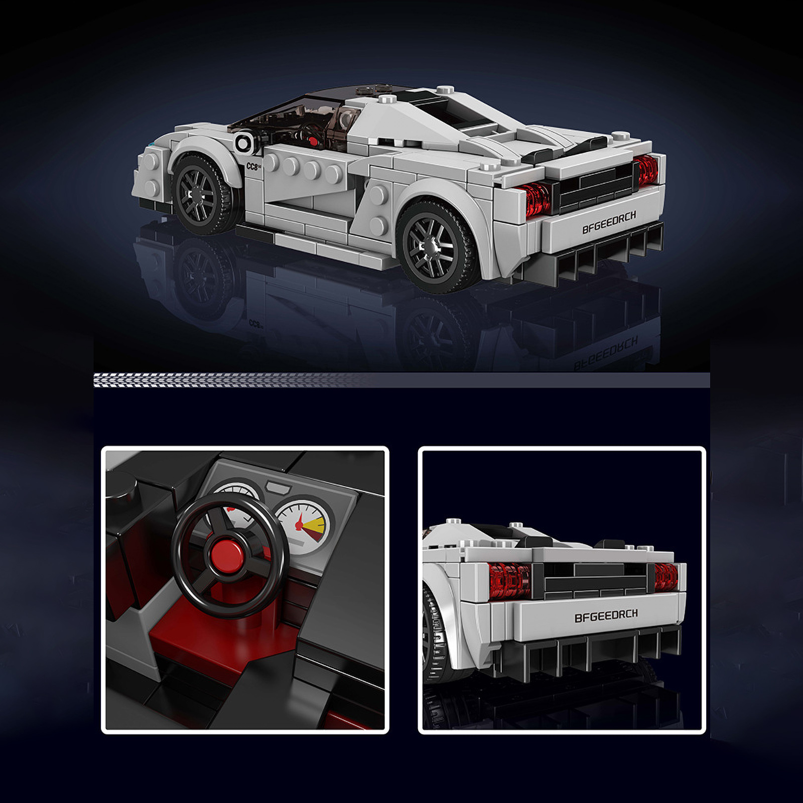 ตัวต่อ MOULDKING ชุดรถยนต์หรูห - Model Kit Jurassic Park บทวิจารณ์และราคา