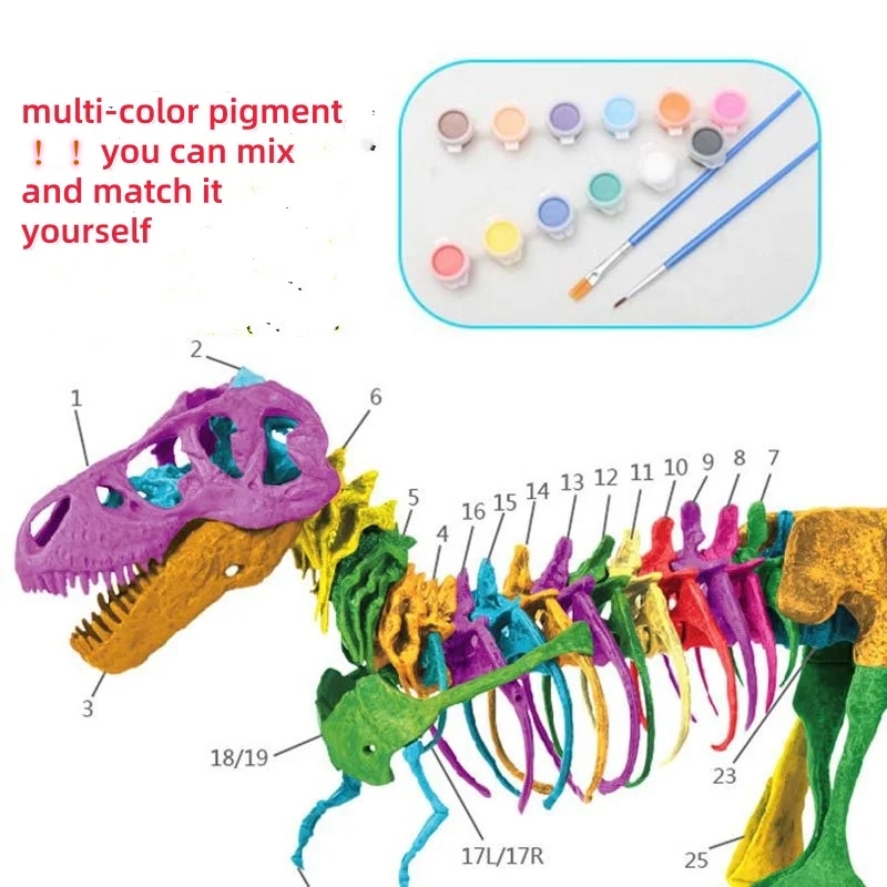 ขนาดใหญ่ DIY โครงกระดูกไดโนเสา - Model Kit Jurassic Park บทวิจารณ์และราคา