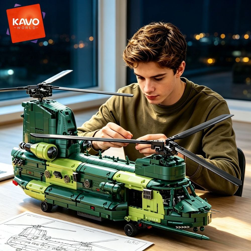 KAVOWORLD ชุดตัวต่อเฮลิคอปเตอร - Model Kit In Era บทวิจารณ์และราคา