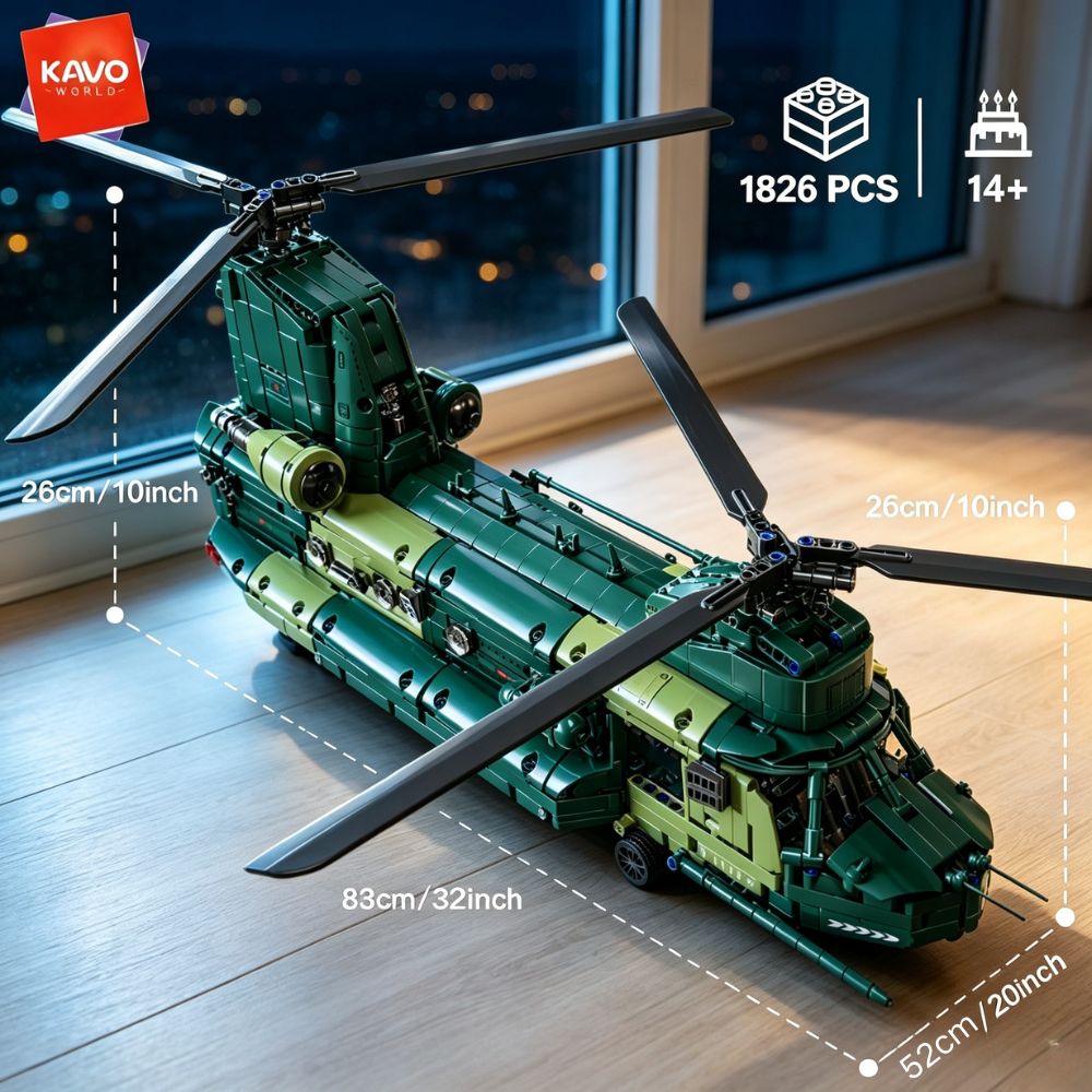 KAVOWORLD ชุดตัวต่อเฮลิคอปเตอร - Model Kit In Era บทวิจารณ์และราคา